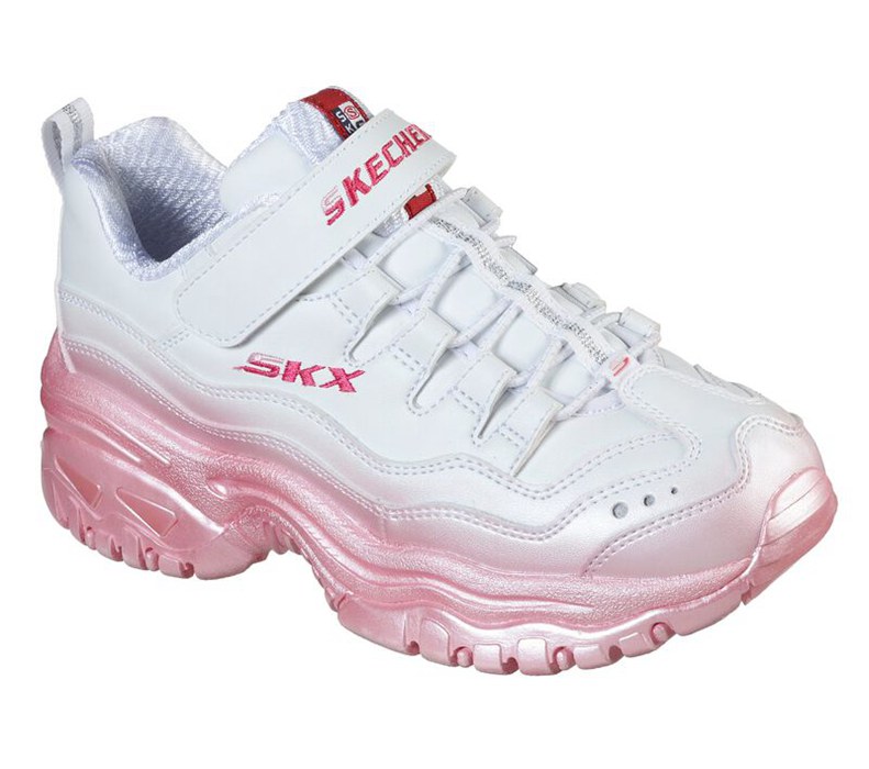 Skechers Flickor Vita/Rosa Sneakers - Energy - Candy Dust - Sverige (JZDLR-1932)
